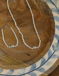 Colar Pérola Barroca Coração Prata 925 Banho Ródio e Zircônias -  Pulseira Pérola Barroca Coração Prata 925 Banho Ródio e Zircônias