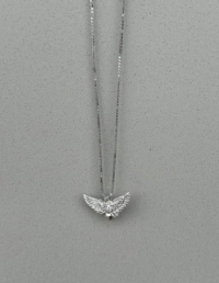 Colar Espírito Santo Prata 925 Com Banho Ródio