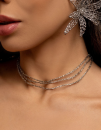 Colar Trio Banho Ródio