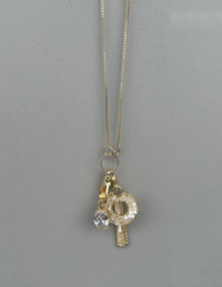 Colar Versátil Pingentes Banho Ouro 18k