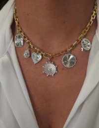 Pingente Cruz Oval Prata 925 Banho Ródio e Moissanite (1)