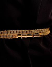 Cinto Crochê Banho Ouro 18k