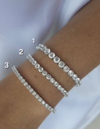 Pulseira Riviera Prata 925 Banho Ródio e Zircônias