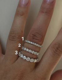 Aliança M (2) / G (3) Prata 925 Banho Ródio e Moissanite