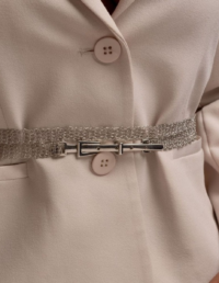 Cinto Crochê Banho Ródio