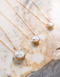 Colar Ponto de Luz Lapidação Portuguesa 10mm Prata 925 Banho Ouro 18k e Moissanite