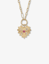 Colar Corrente Elos e Fecho Redondo, Prata 925, Banho Ouro 18K (45 cm), Pingente Zircônia Love